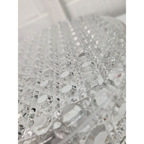 Vintage William Adams 24% Leaded Crystal Salad Bowl, Plated Rim ENGLAND - Picture 12 of 15